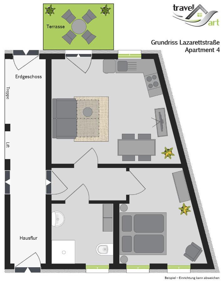 Travel Art Boardinghouse Aparthotel Neuruppin Luaran gambar